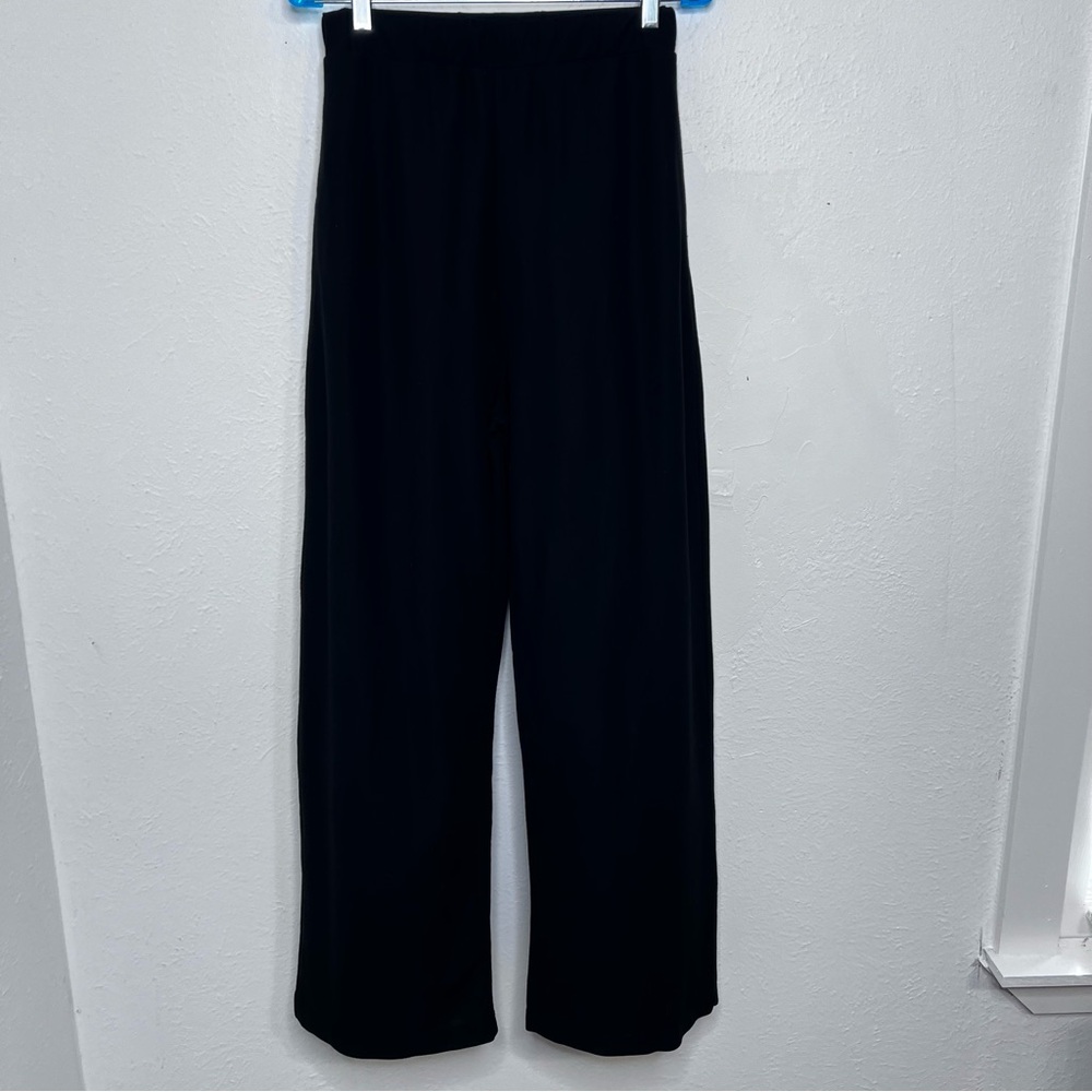 Zara Wide Legs Black Pans Size L